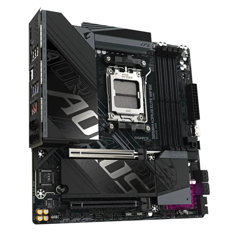 Mainboard-GIGABYTE-AMD B850-Socket AM5-micro ATX-RAM DDR5-SDRAM-4xSlots-Wi-Fi Yes-Bluetooth Yes-2xNumber of M.2 ,M, slots-B850M