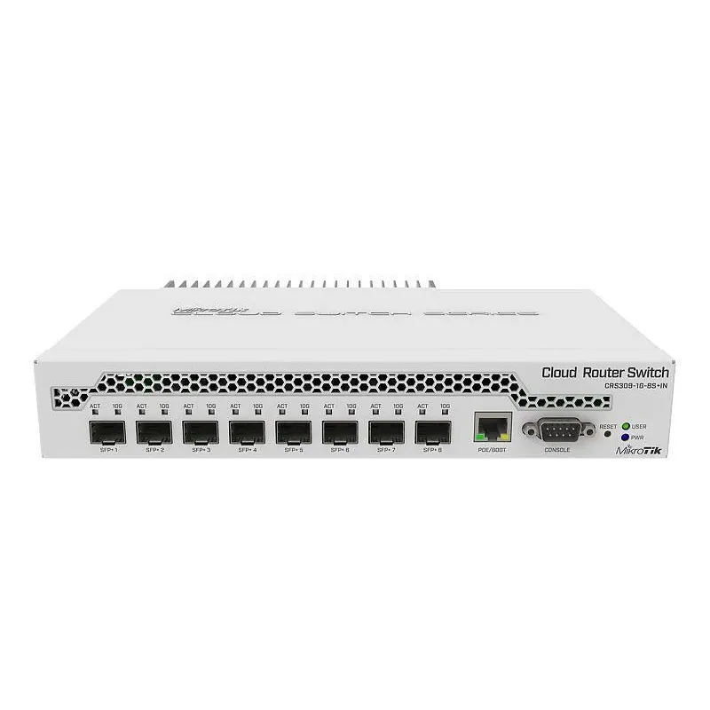 Switch-MIKROTIK-CRS309-1G-8S+IN-1x10Base-T - 100Base-TX - 1000Base-T-8xSFP+-CRS309-1G-8S+IN