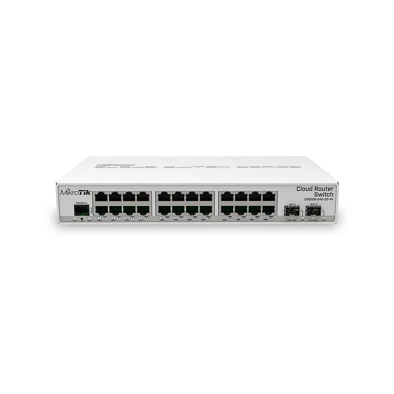 Switch-MIKROTIK-CRS326-24G-2S+IN-24x10Base-T - 100Base-TX - 1000Base-T-2xSFP+-CRS326-24G-2S+IN
