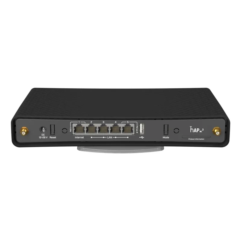 Wireless Router-MIKROTIK-Wireless Access Point-1200 Mbps-IEEE 802.3ac-USB 2.0-1 WAN-4x10-100-1000M-RBD53IG-5HACD2HND