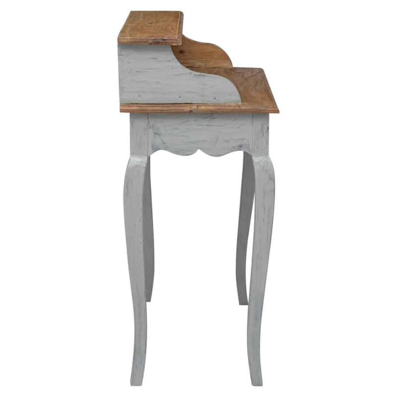 vidaXL rakstāmgalds, 80x40x92 cm, pārstrādāts masīvkoks