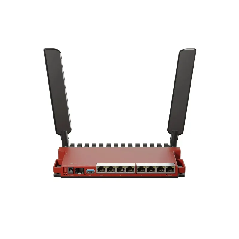 Wireless Router-MIKROTIK-Wireless Router-Wi-Fi 6-IEEE 802.11ax-USB 3.0-8x10-100-1000M-1xSPF-Number of antennas