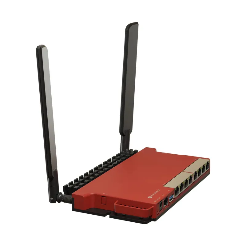 Wireless Router-MIKROTIK-Wireless Router-Wi-Fi 6-IEEE 802.11ax-USB 3.0-8x10-100-1000M-1xSPF-Number of antennas