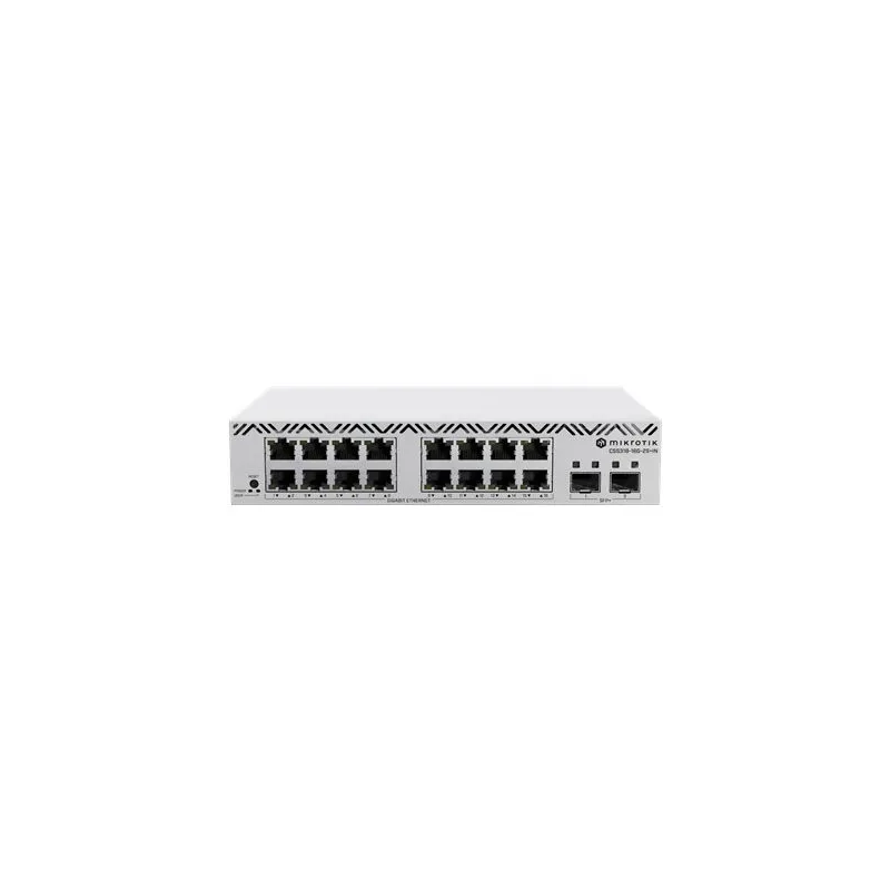 Switch-MIKROTIK-16x10Base-T - 100Base-TX - 1000Base-T-CSS318-16G-2S+IN