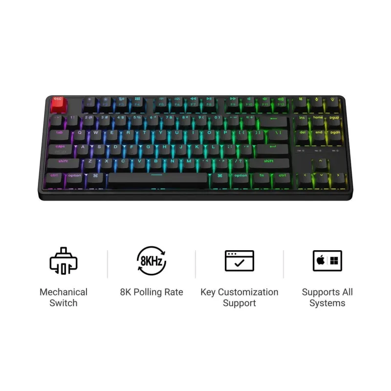 Keyboard wired c3 pro rgb-retro c3px-h1 keychron