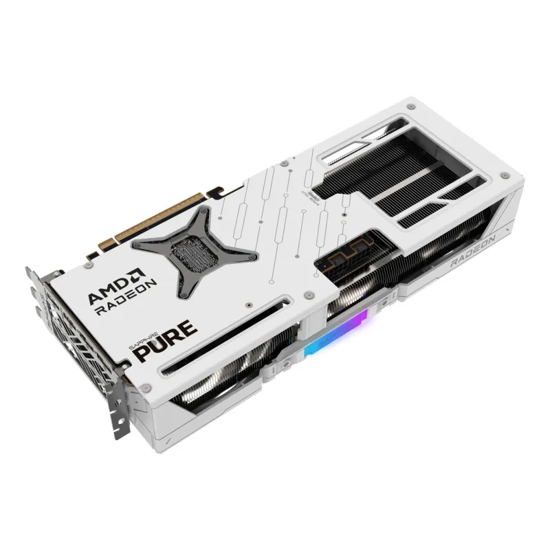 Graphics Card-SAPPHIRE-AMD Radeon RX 9070-16 GB-GDDR6-256 bit-PCIE 5.0 16x-Triple slot Fansink-2xHDMI-2xDisplayPort-11349-02-20G