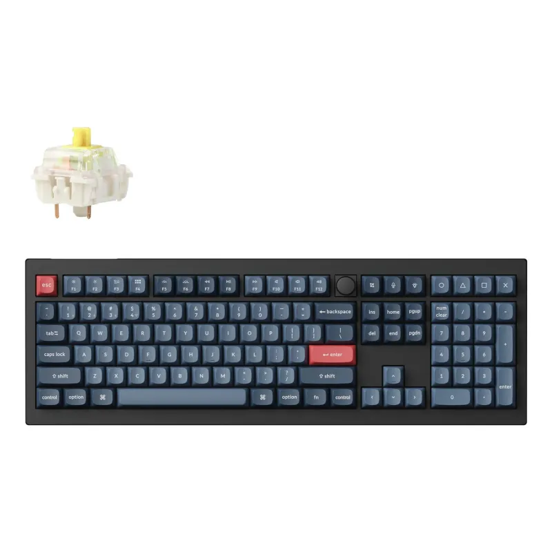 Keyboard wrl v6 max-carbon black v6m-d4 keychron