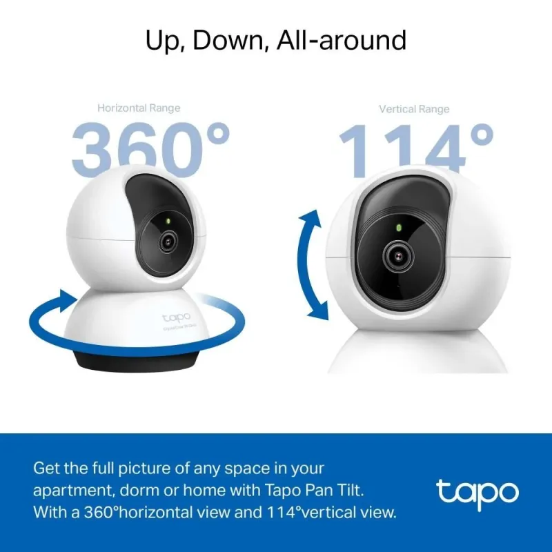 TP-LINK Pan-Tilt Wi-Fi Camera - Tapo C220 - PTZ - 4 MP - 4mm-F2.0 - H.264 - Micro SD, Max. 512GB