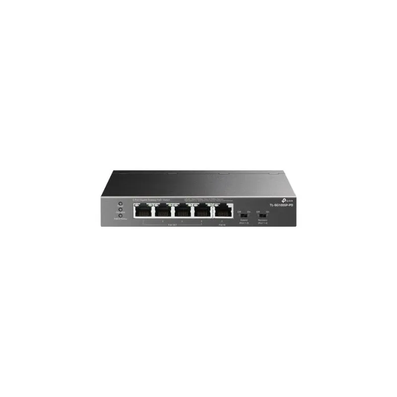 Switch-TP-LINK-TL-SG1005P-PD-Desktop-pedestal-5x10Base-T - 100Base-TX - 1000Base-T-PoE+ ports 5-TL-SG1005P-PD