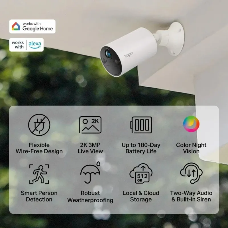 Wrl camera 2k 3mp-tapo c410 tp-link