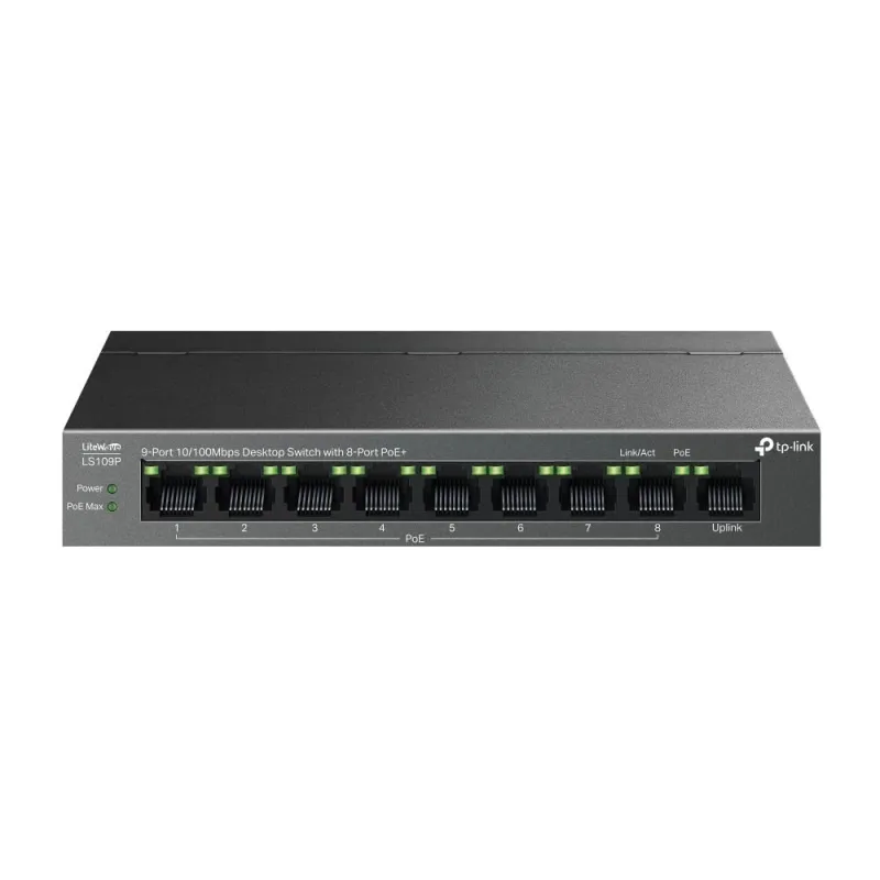 Switch-TP-LINK-LS109P-PoE+ ports 8-LS109P