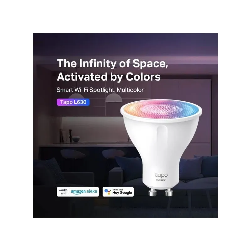 Smart Light Bulb-TP-LINK-Power consumption 3.7 Watts-Luminous flux 350 Lumen-Beam angle 40 degrees-0 ºC~ 40 ºC-TAPOL630