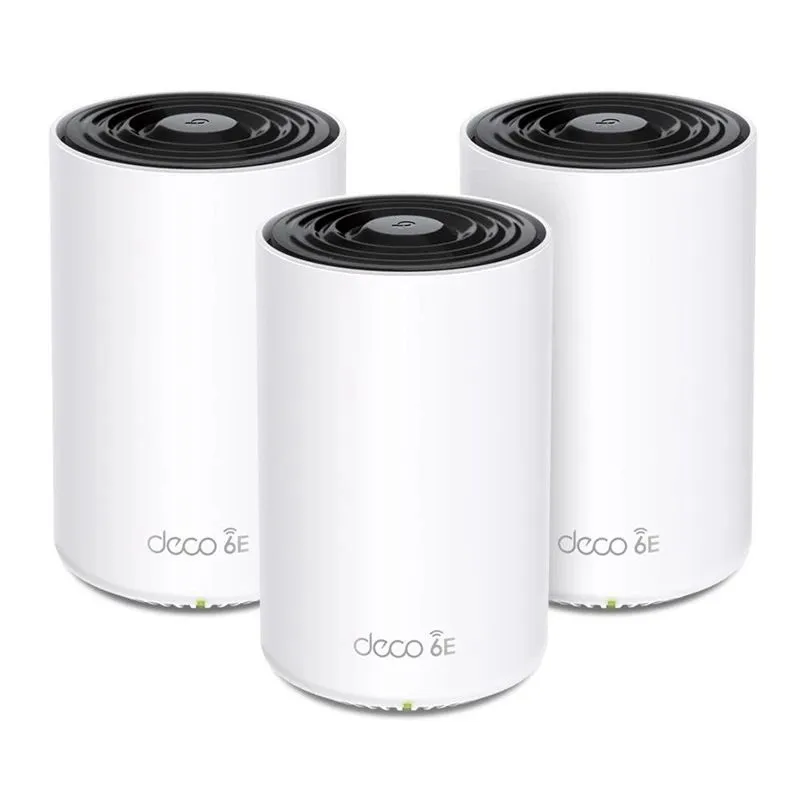 Wireless Router-TP-LINK-Wireless Access Point - Router-3-pack-5400 Mbps-Mesh-Wi-Fi 6e-3x10-100-1000M-Number of antennas