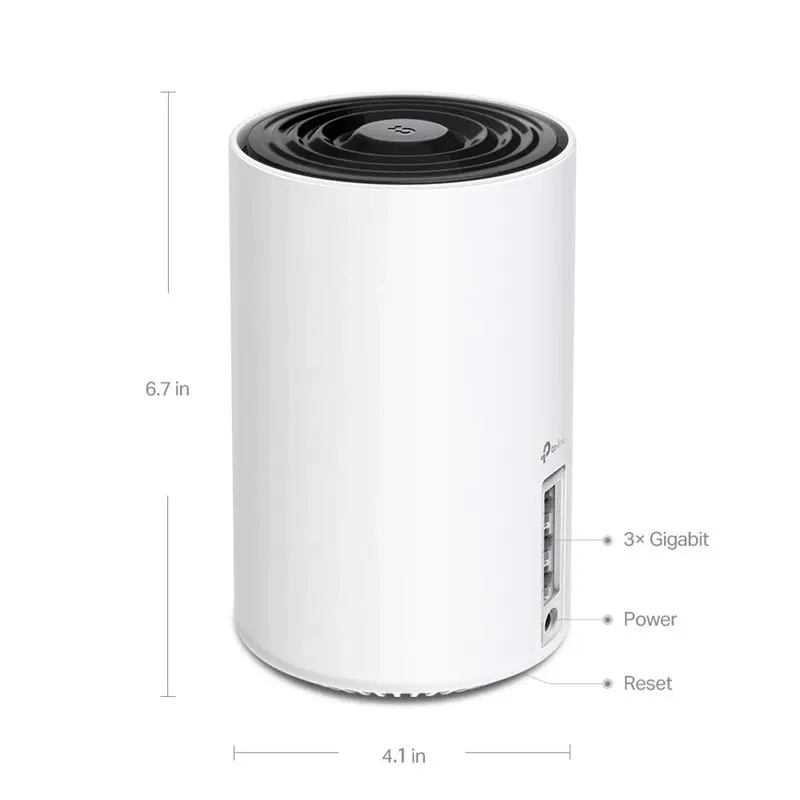 Wireless Router-TP-LINK-Wireless Access Point - Router-3-pack-5400 Mbps-Mesh-Wi-Fi 6e-3x10-100-1000M-Number of antennas