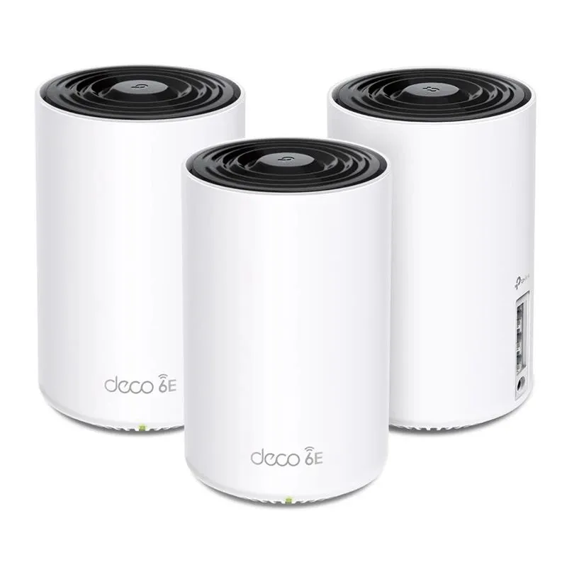 Wireless Router-TP-LINK-Wireless Access Point - Router-3-pack-5400 Mbps-Mesh-Wi-Fi 6e-3x10-100-1000M-Number of antennas