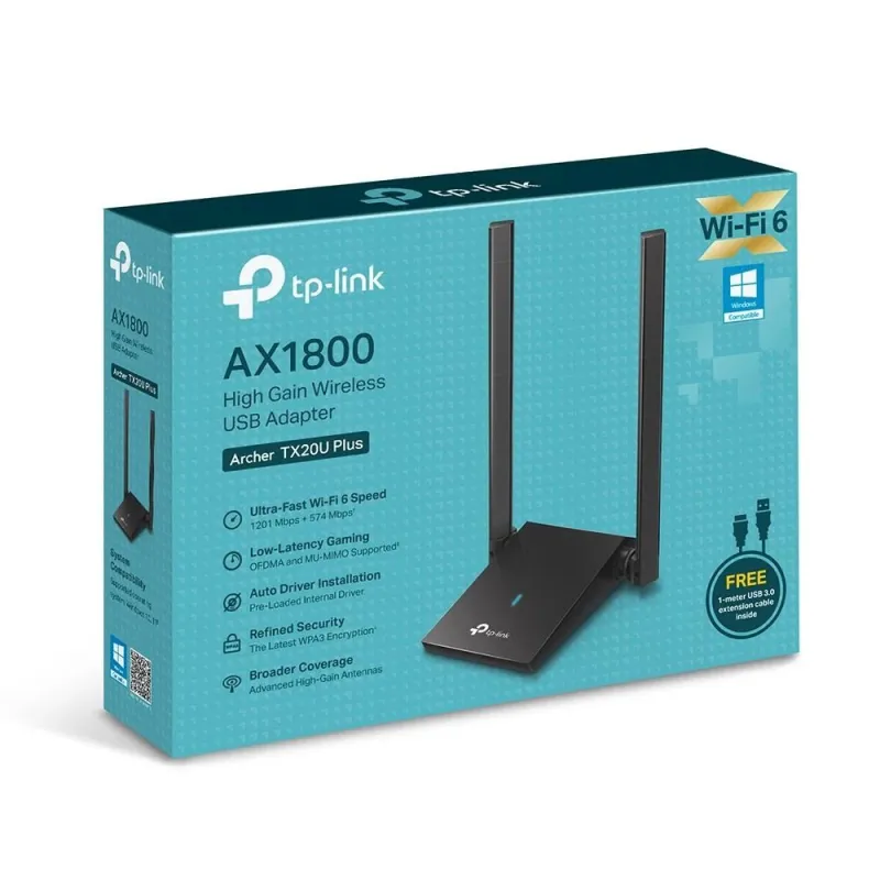 Wrl adapter 1800mbps usb-archer tx20u plus tp-link