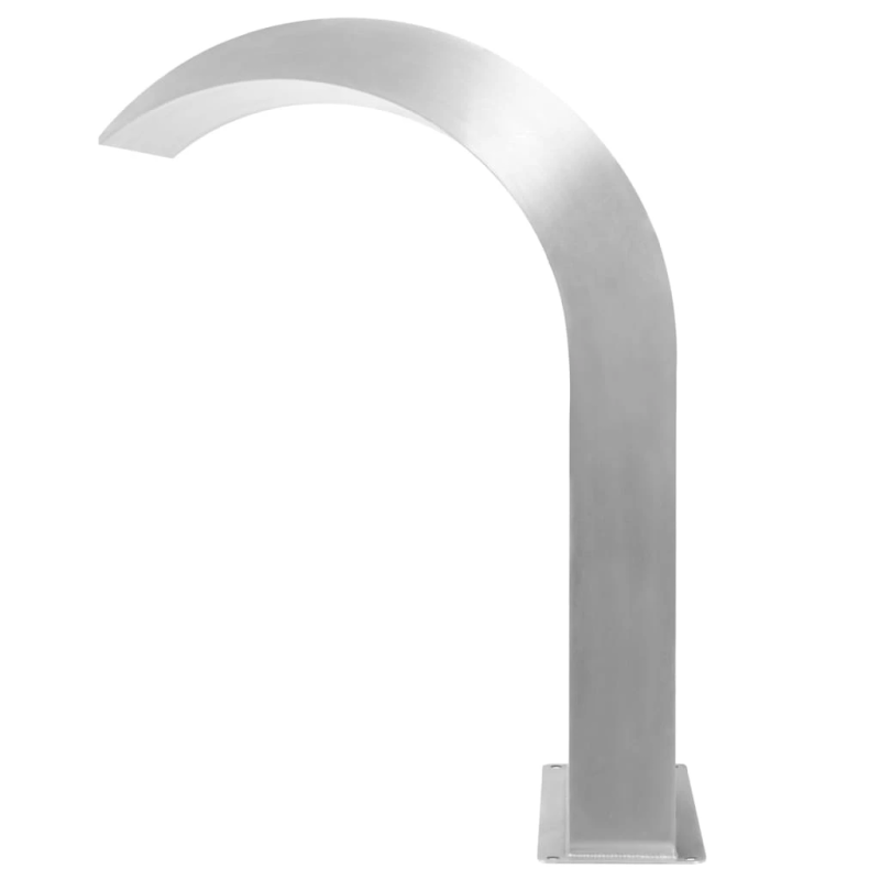 vidaXL baseina strūklaka, 45x30x65 cm, nerūsējošs tērauds, sudraba