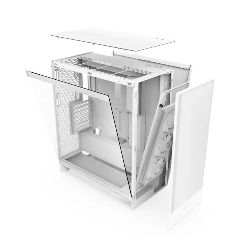 Case-NZXT-H7 Flow RGB-MidiTower-ATX-EATX-MicroATX-MiniITX-Colour White-CM-H72FW-R1