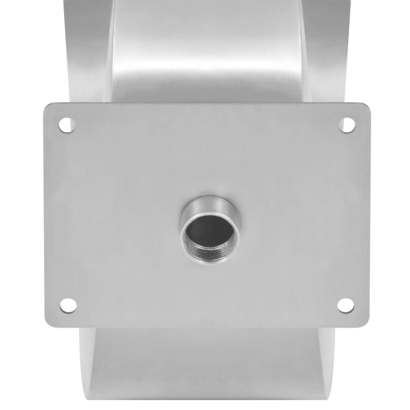 vidaXL baseina strūklaka, 50x30x53 cm, nerūsējošs tērauds, sudraba