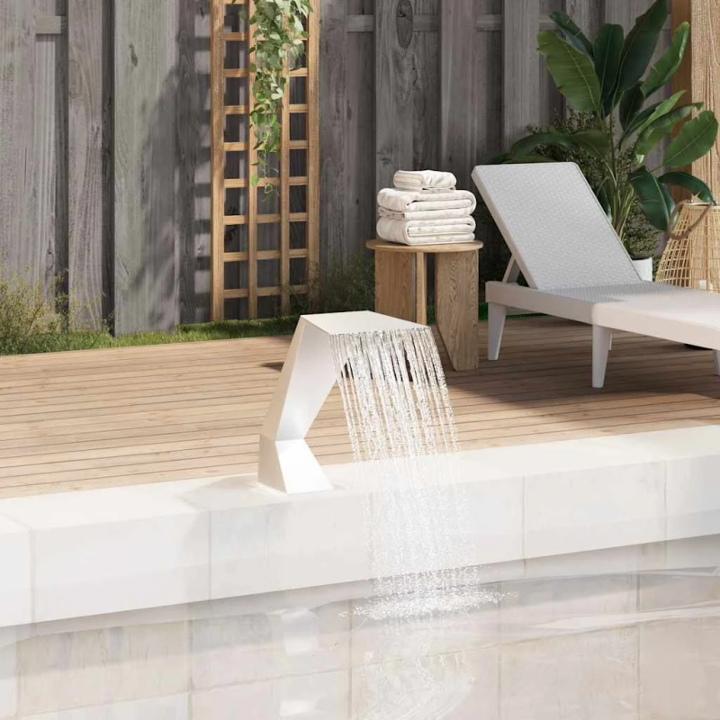 vidaXL baseina strūklaka, 64x30x52 cm, nerūsējošs tērauds, sudrabkrāsā