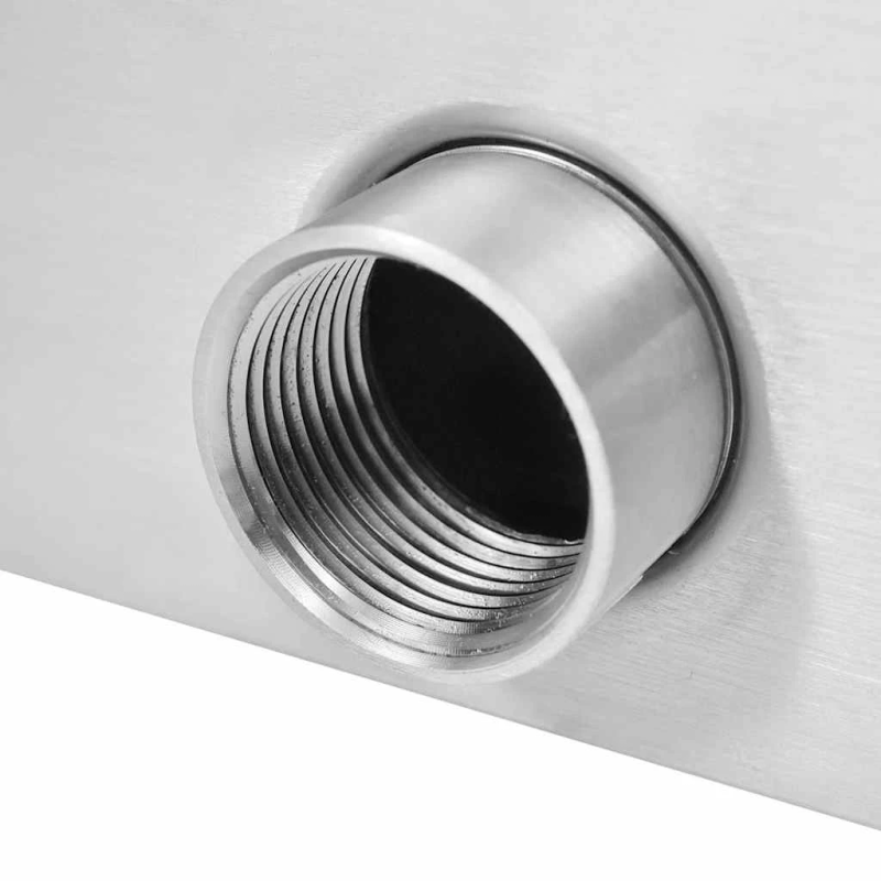 vidaXL baseina strūklaka, 50x30x90 cm, nerūsējošs tērauds, sudraba