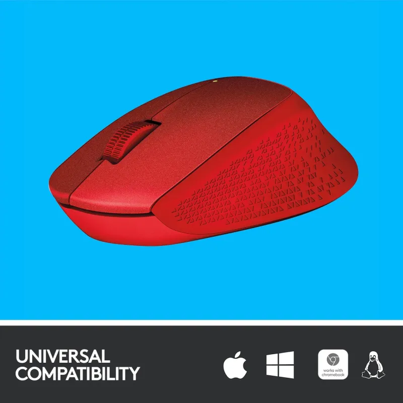 Mouse usb optical wrl m330-silent red 910-004911 logitech