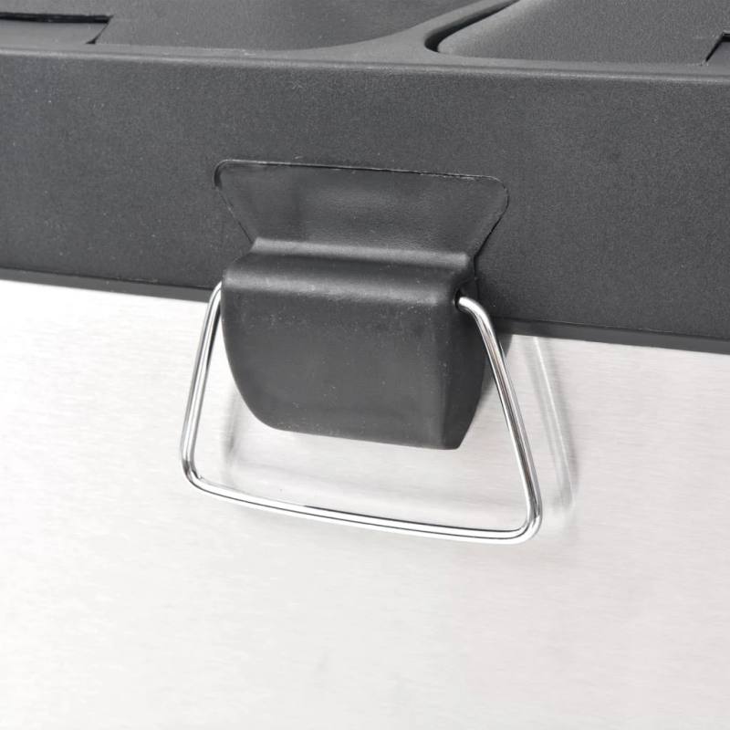 vidaXL atkritumu šķirošanas tvertne ar pedāli, nerūsējošs tērauds, 36L