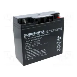 Battery 12v 17ah vrla-ep17-12 europower emu