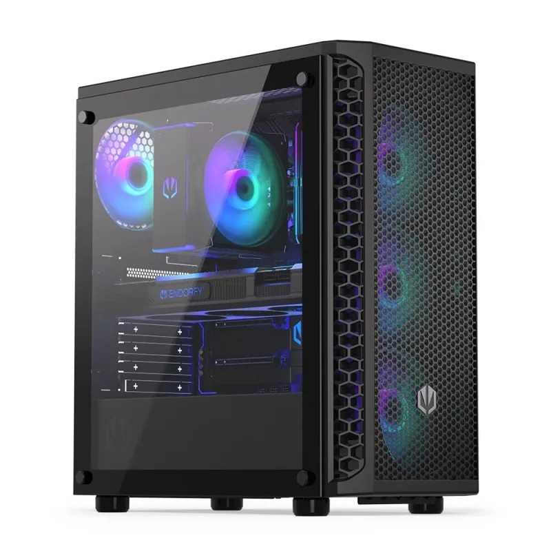 Case-ENDORFY-Signum 300 ARGB-MidiTower-Case product features Transparent panel-Not included-ATX-MicroATX-MiniITX-Colour