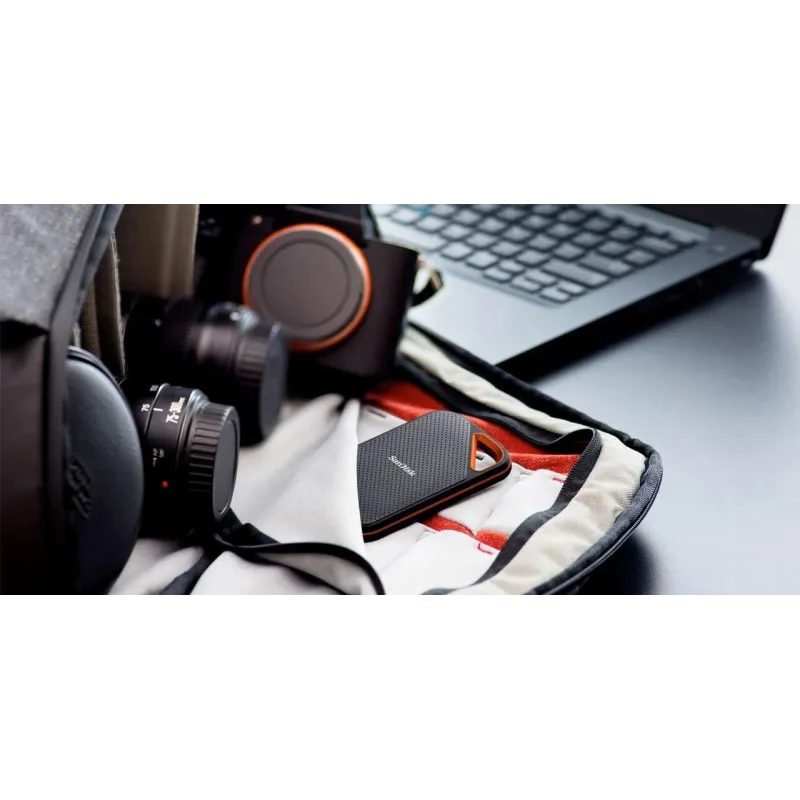 External SSD-SANDISK-Extreme Pro-2TB-Write speed 2000 MBytes-sec-Read speed 2000 MBytes-sec-Proprietary-SDSSDE81-2T00-G25