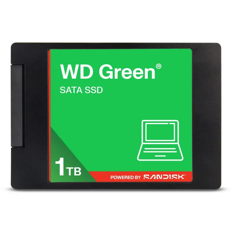 SSD-SANDISK-Green-POWERED BY SANDISK-1000 GB-Serial ATA III-Read speed 545 MB-s-2.5-WDS100T5G0A-00CPT0