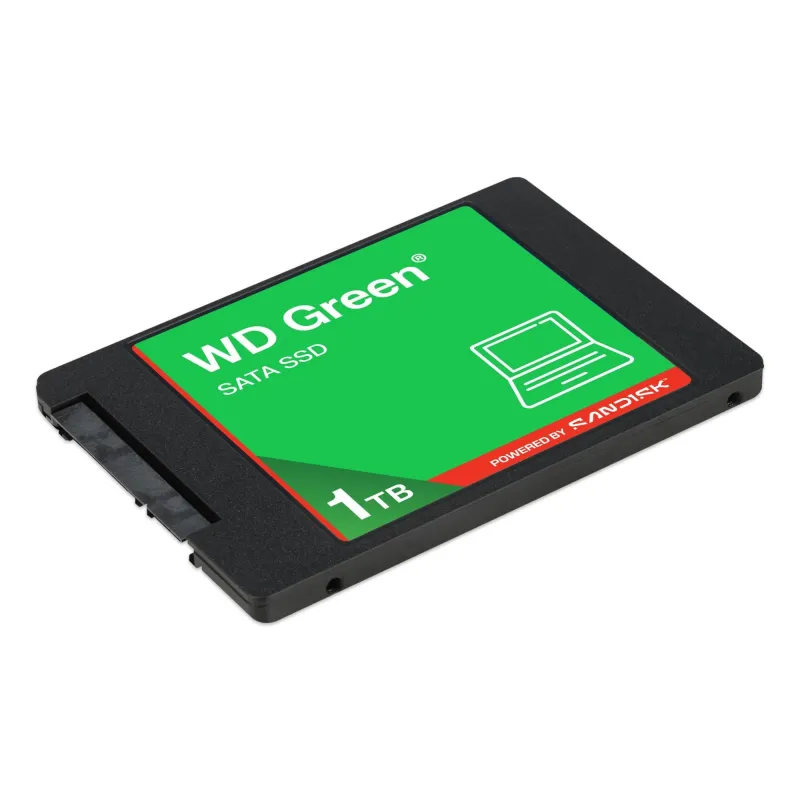 SSD-SANDISK-Green-POWERED BY SANDISK-1000 GB-Serial ATA III-Read speed 545 MB-s-2.5-WDS100T5G0A-00CPT0
