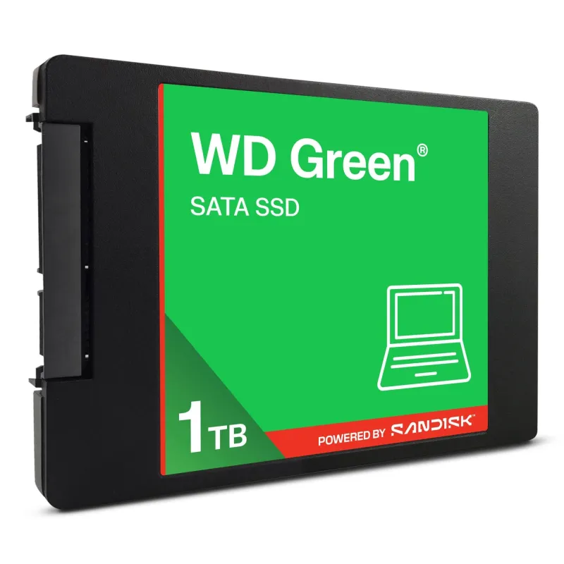 SSD-SANDISK-Green-POWERED BY SANDISK-1000 GB-Serial ATA III-Read speed 545 MB-s-2.5-WDS100T5G0A-00CPT0