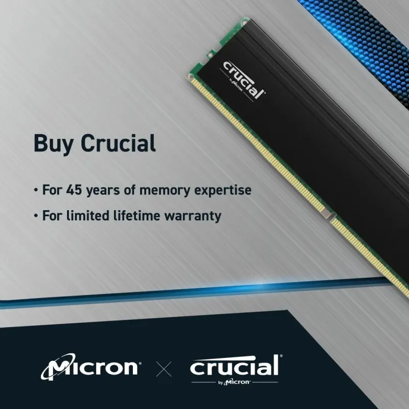Memory dimm pro 64gb ddr4-3200-kit2 cp2k32g4dfra32a crucial