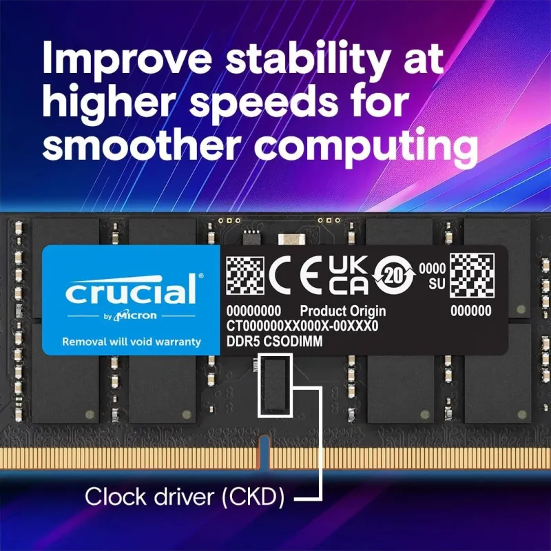 Memory dimm pro 32gb ddr5-6400-ct32g64c52cs5 crucial