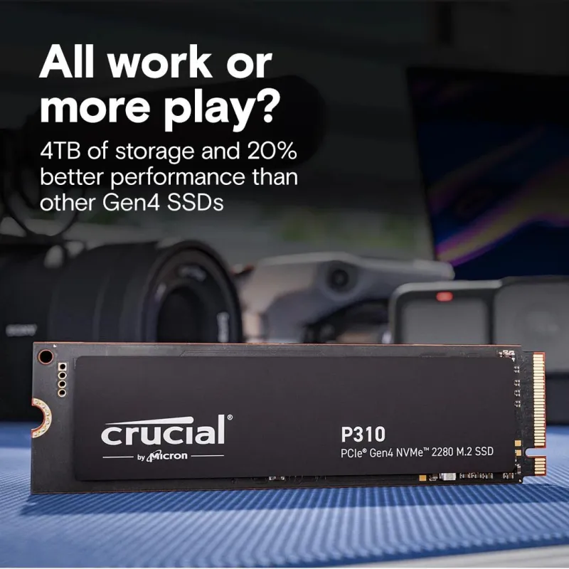 SSD-CRUCIAL-800xTBW rating-Read speed 7100 MB-s-Write speed 6000 MB-s-NVMe Yes-PCI Express 4.0-M.2-4000 GB-P310-CT4000P310SSD8