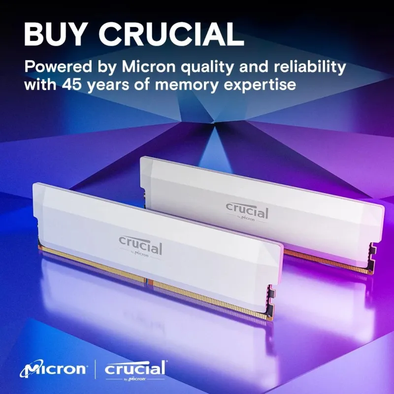 Memory dimm pro 32gb ddr5-6000-kit2 cp2k16g60c36u5w crucial