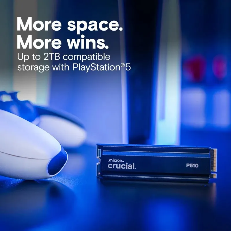 SSD-CRUCIAL-P510-2TB-M.2-PCIe Gen5-NVMe-TLC-Write speed 8700 MBytes-sec-Read speed 10000 MBytes-sec-TBW 1200 TB-CT2000P510SSD5