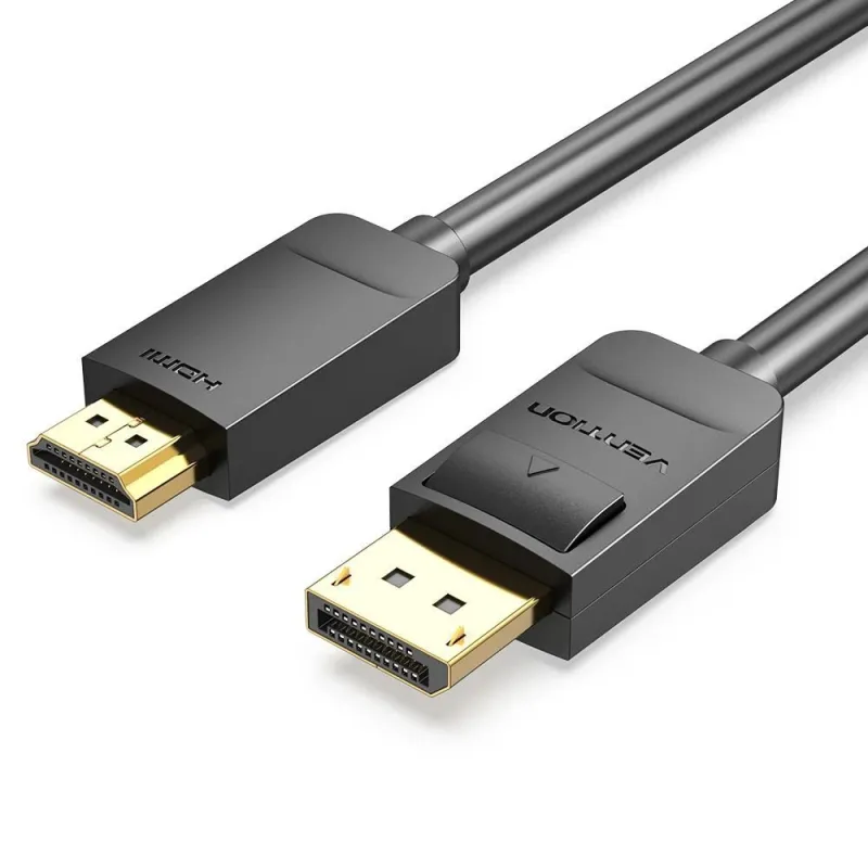 Cable dp to hdmi 2m-black hadbh vention