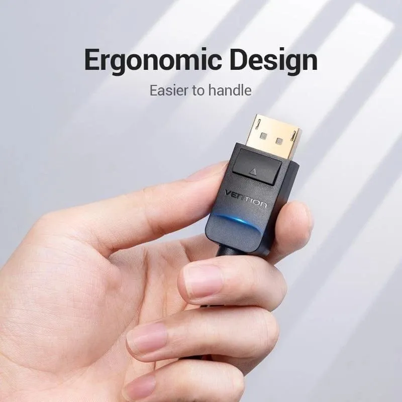 Cable dp to vga 2m-black hblbh vention