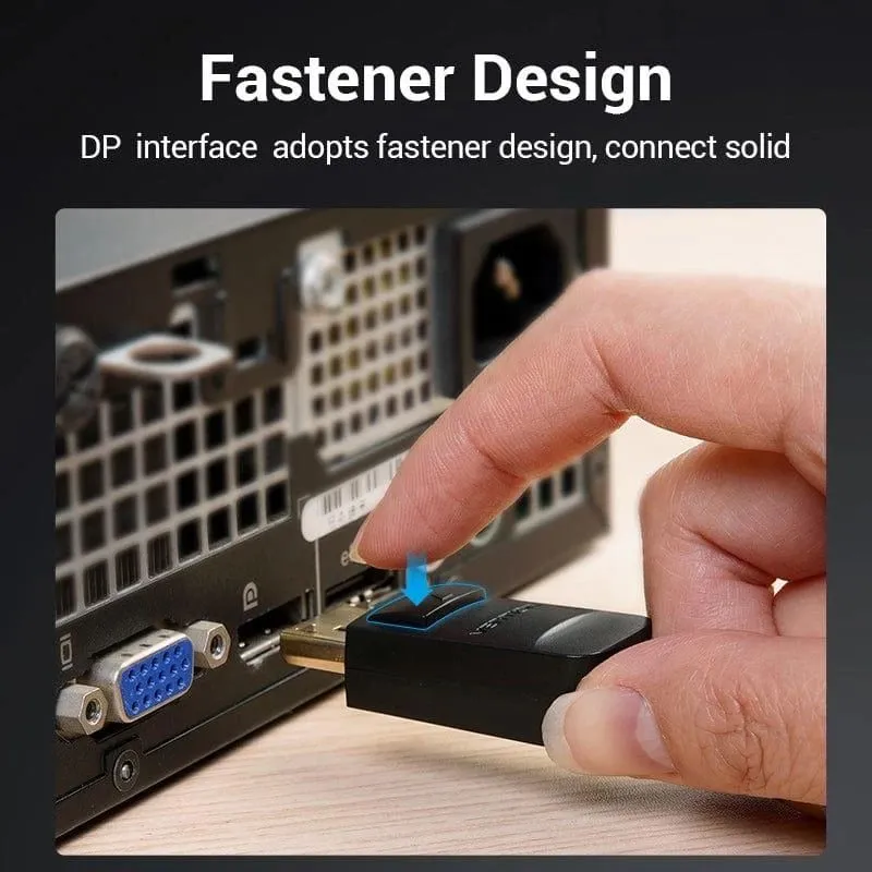 Cable dp to vga 2m-black hblbh vention