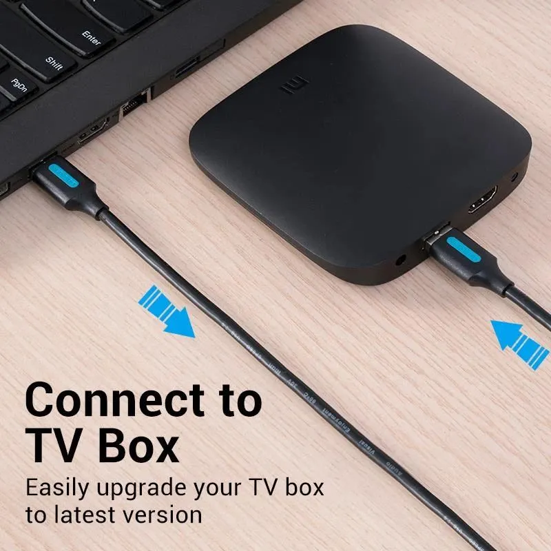 Cable usb2.0 male to male-2m black cojbh vention