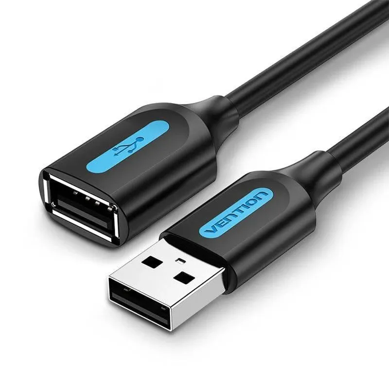 Cable usb2.0 male to female-1m black cbibf vention