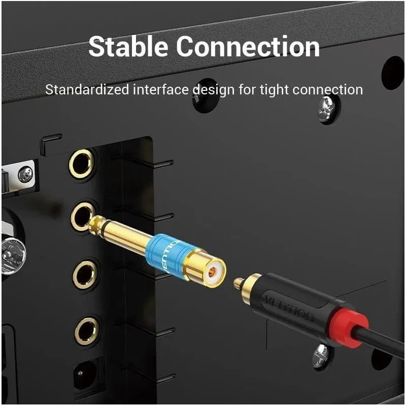 Adapter audio 6.35mm to rca-vdd-c03 vention