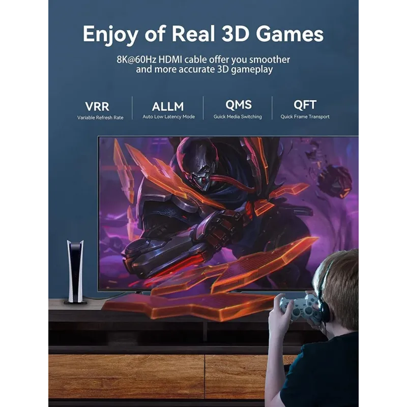 Cable hdmi 5m 8k-aanbj vention