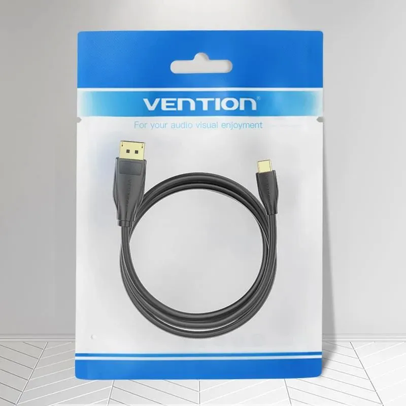 Cable dp to usb-c 8k hd-2m black cgybh vention
