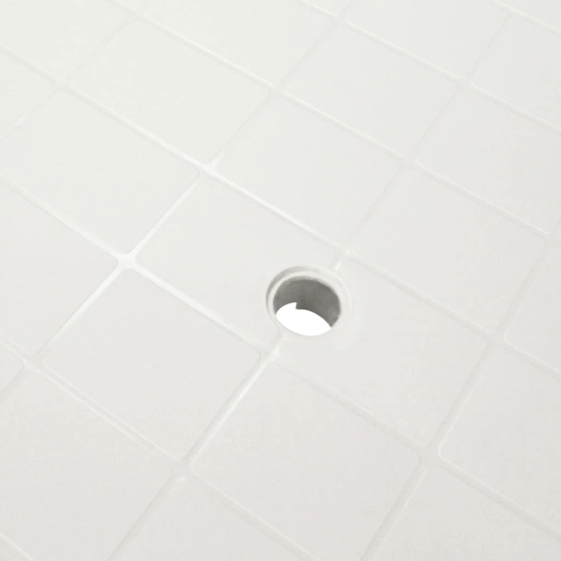 vidaXL dārza galds, 101x68x72 cm, balta plastmasa