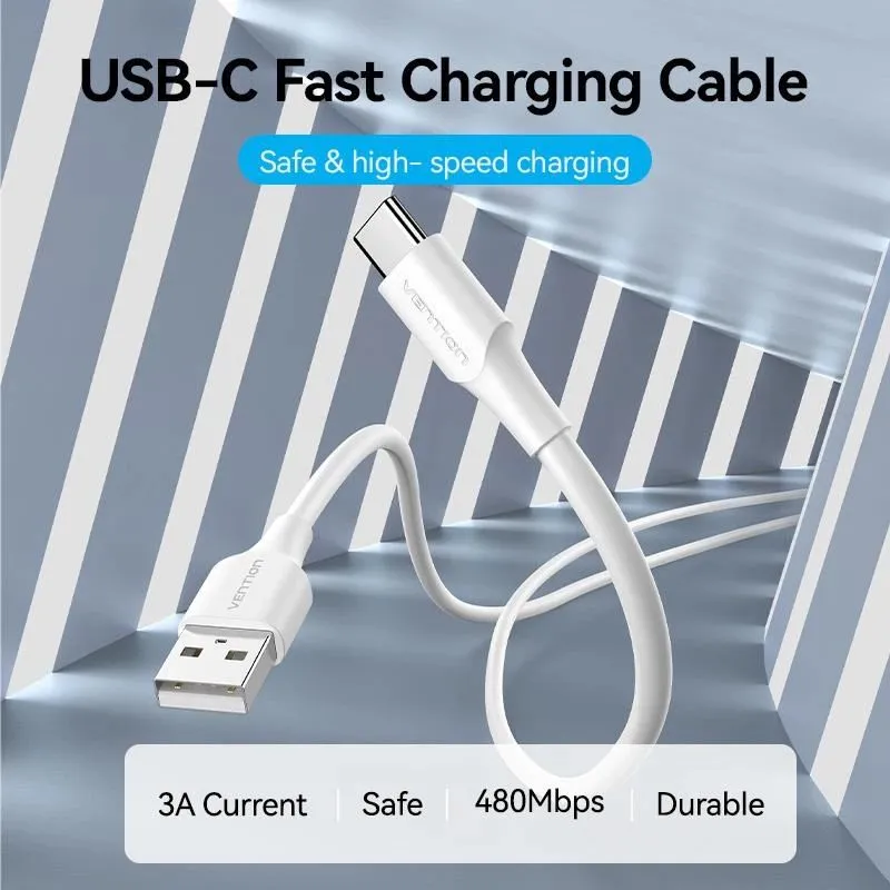 Cable usb-c to usb2.0-1.5m white cthwg vention