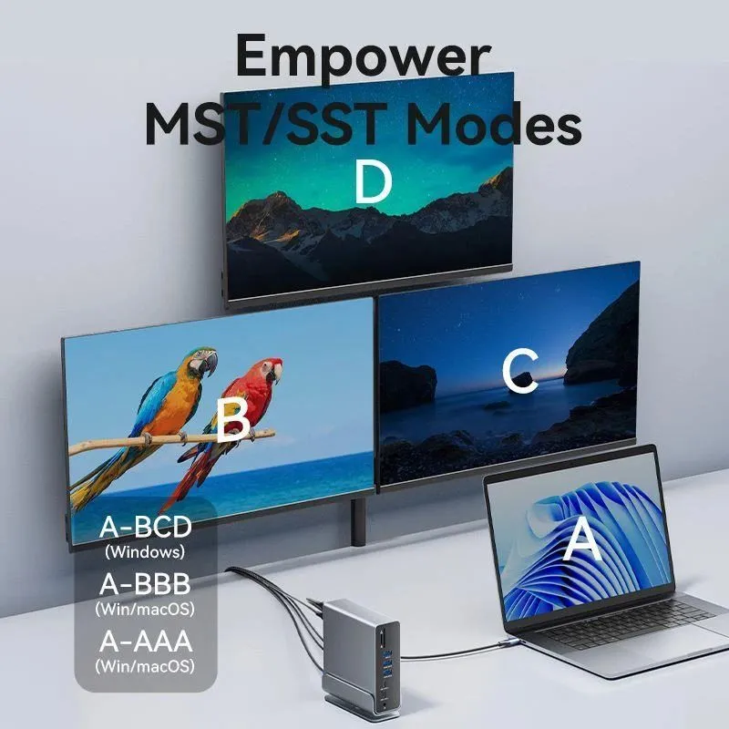 Nb acc docking station 15in1-usb-c mst tpuh0 vention