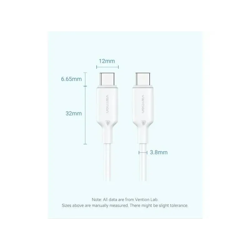 Cable usb-c to usb-c-1m blue trcsf vention